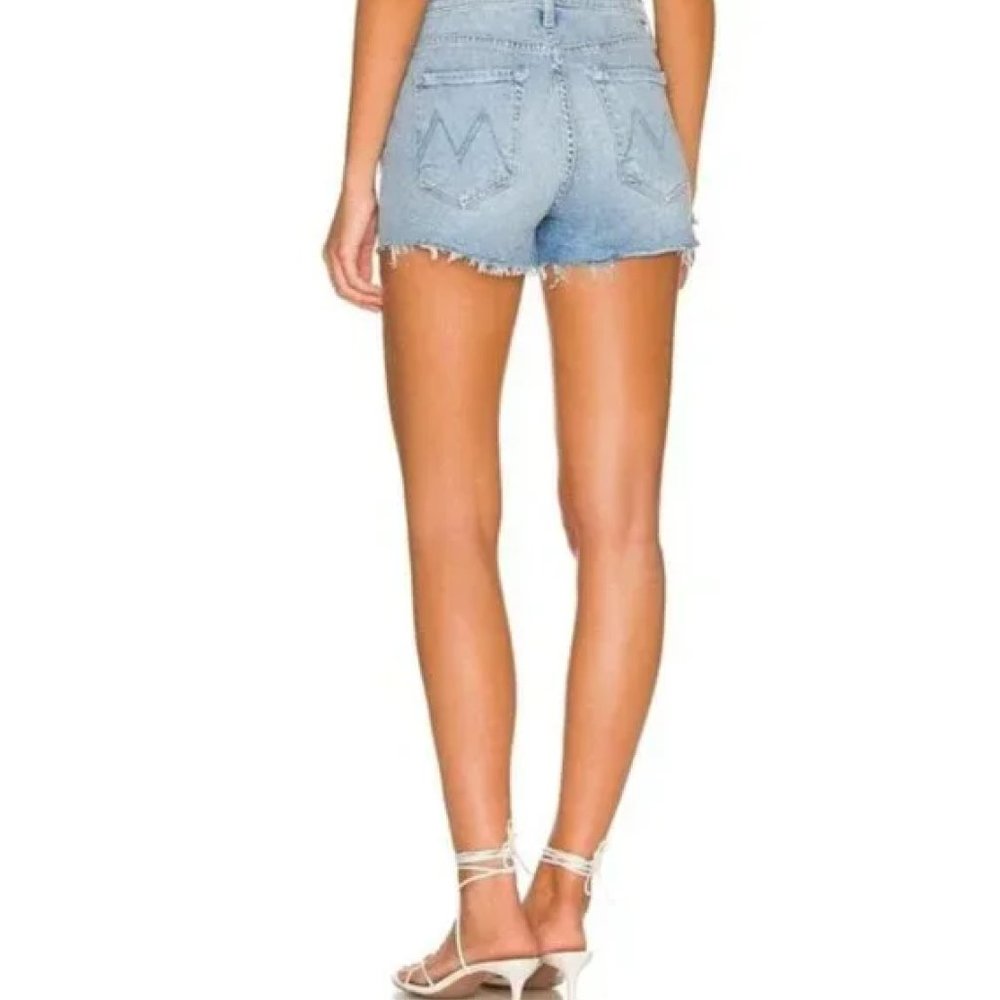 MOTHER NWT The Scrapper Cut Off Fray Short in Camera Obscura